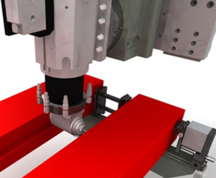 Products for Aluminium Diamant Double hold-down device on pneumatic vice Emmegi